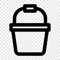 containers, recycle, waste, garbage icon svg