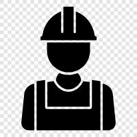 contractor, home builder, builder icon svg