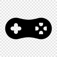 controller, joystick, game, console icon svg