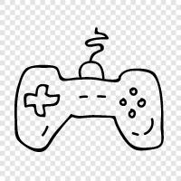 controllers, input, game, console icon svg