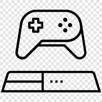 controls, joystick, action, platform icon svg