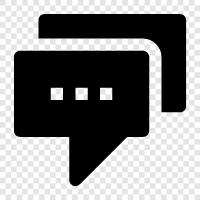 conversation, chat, dialog, discussion icon svg