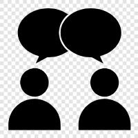 conversation, dialogue, discussion, discussion forum icon svg