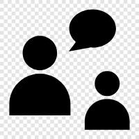 conversation, communication, discussion, dialogue icon svg