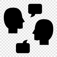 Unterhaltung, Diskussion, Chat, OnlineGespräch symbol