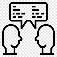 conversation, dialogue, speech, discussion icon svg