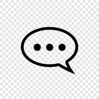 conversation, talk, dialogue, discussion icon svg