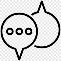 conversation, discussion, chat, chatty icon svg
