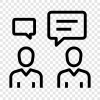 conversation, dialog, chat, talk show icon svg