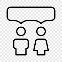 conversation, chat, dialogue, discussion icon svg