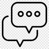 Gespräch, Austausch, Diskussion, Chat symbol