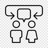 conversation, speech, voice, oral communication icon svg