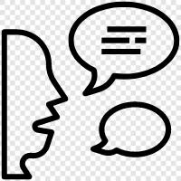 conversation, discussion, dialogue, dialogue therapy icon svg