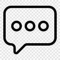 conversation, discussion, dialogue box, voiceover icon svg