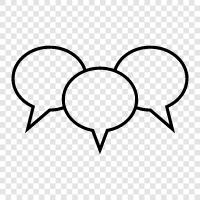 conversation, dialogue, discussion board, forum icon svg