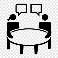 conversation, discussion, dialogue, chat icon svg