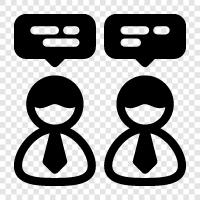 conversation, discussion, communication, interaction design icon svg