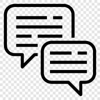 conversation, discussion, dialog box, chat icon svg