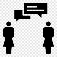 conversation, dialogue, discussion, speech icon svg