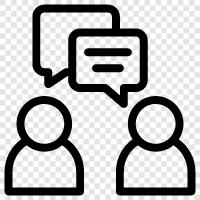 conversation, chatting, conversation starters, discussion icon svg