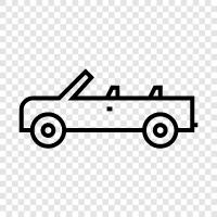 convertible car, convertible top, convertible seats, convertible top convertible icon svg