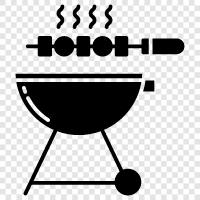 pişirme, ızgara, ısı, yumurta ikon svg