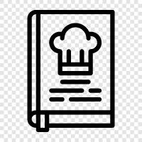 Cookbook, Cooks Book, Food Book, Bk Cookbook icon svg