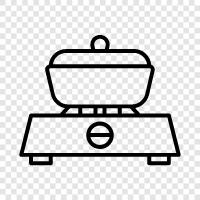 Cooker, Range, Gas, Electric Stovetop icon svg