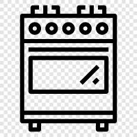 cooker, range, oven, stovetop icon svg