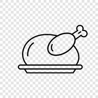 Cooking, Farm, Fowl, Meat icon svg