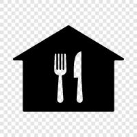 Cooking, Menu, Recipes, Dining icon svg