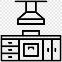 Kochen, Geschirr, Zutaten, Küchengeräte symbol