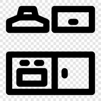 cooking, kitchen gadgets, kitchen storage, kitchen planning icon svg