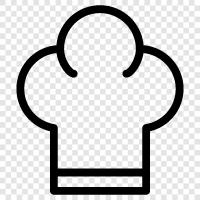 cooking hat, stove top hat, oven mitts, kitchen gloves icon svg