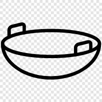 cooking, cooking pan, frying pan, Chinese cooking icon svg