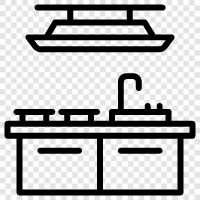 Cooking, Recipes, Food, Kitchen Island icon svg