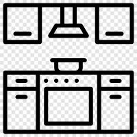 cooking, kitchen appliances, kitchen design, kitchen remodeling icon svg