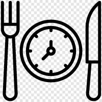 Kochzeit, Essenszeit, Imbisszeit, Vorspeisenzeit symbol