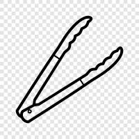 cooking tongs, kitchen tongs, cooking utensils, kitchen ut icon svg