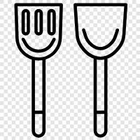 cookware, spatula, chefs, kitchen icon svg