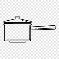 cookware, cookware set, pots and pans, kitchen tools icon svg