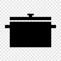 cookware, cookware set, pan, cook icon svg