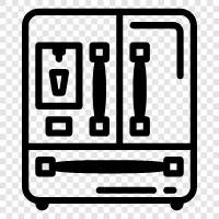 coolers, freezers, appliances, Refrigerator icon svg