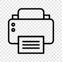 copier, inkjet, laser printer, printer paper icon svg