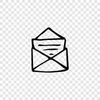 correspondence, write, send, courier icon svg