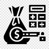 cost management, budgeting, forecasting, cost report icon svg