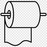 Cotton, Bathroom, Toilet, Rolls icon svg