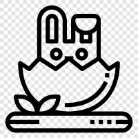 cottontail, bunny, hare, animal icon svg