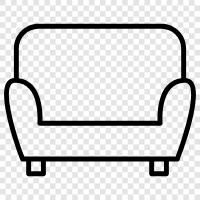 Couch, Loveseat, Sofa Bed, Seating icon svg