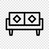 Couch, Loveseat, Sektional, Schlafsofa symbol